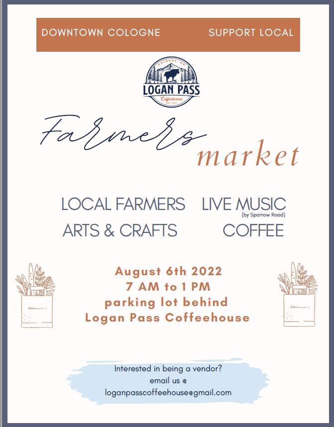 Farmers Market is Coming to Cologne Cologne, Minnesota A great place to Live, Work and Grow!